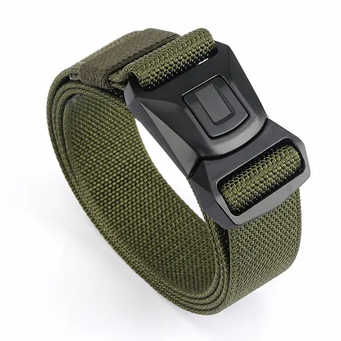 Cintura Tattica da Uomo Cinghia in Nylon Fibbia in Lega di Zinco a Sgancio Rapido Sport All'aperto Regolabile Stile Militare