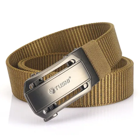 Cintura in Nylon da Uomo Con Fibbia Automatica in Lega di Zinco Casual Business Tattica Intrecciata in Tela per Uomo