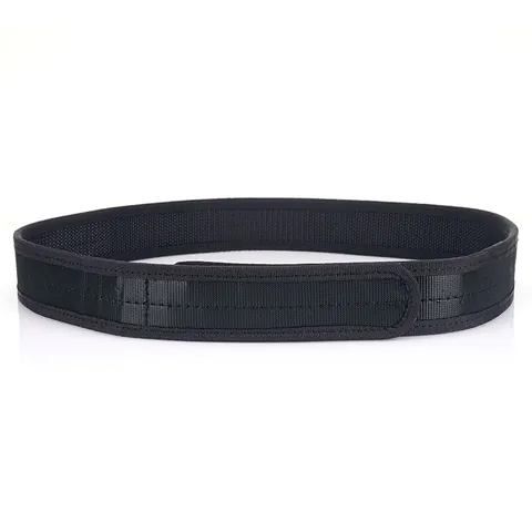 Cintura Interna Tattica In Nylon Con Chiusura A Strappo Per Servizio Sport All'aperto Cintura Da Uomo Regolabile Stile Militare Nero