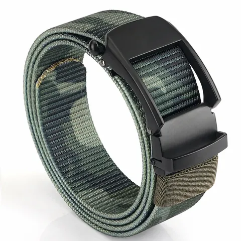 Cintura Tattica da Uomo in Nylon con Fibbia Automatica in Lega di Zinco Regolabile Militare Casual Traspirante per Outdoor