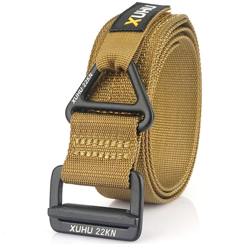 XHUHU Cintura Tattica da Uomo Nylon Resistente Cintura per Addestramento Esterno Soccorso Con Fibbia in Acciaio Legato Resistenza 22KN
