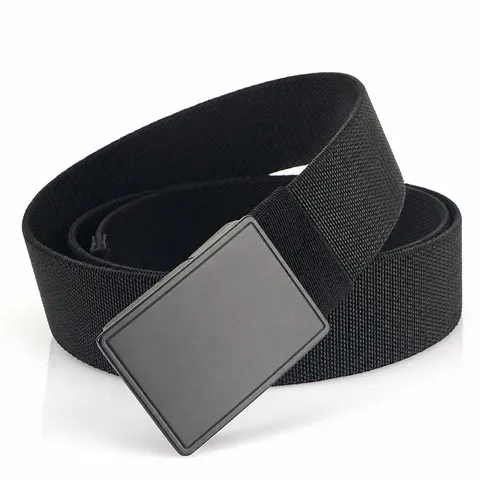 Men Tactical Nylon Webbing Belt With Zinc Alloy Quick Release Buckle Outdoor Casual Braided Adjustable Belt Breathable Sport Pants Belt