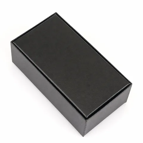 Black Rectangular Belt Gift Box Leather Texture Specialty Paper Jewelry Watch Packaging Storage Box For Business Wedding Universal