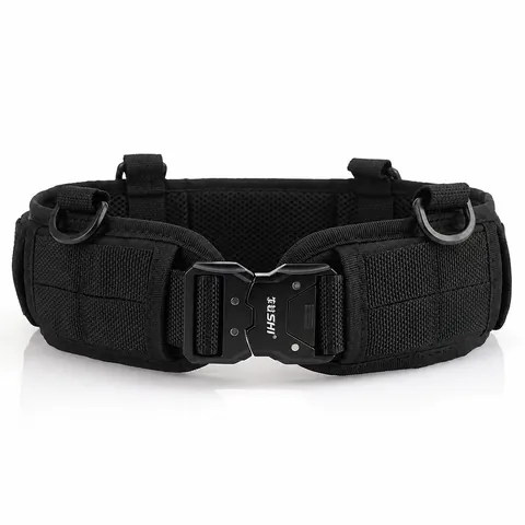 Heavy Duty Tactical Belt With MOLLE System Durable Nylon Combat Waist Seal Belt For Men Outdoor Hunting Training Military Style