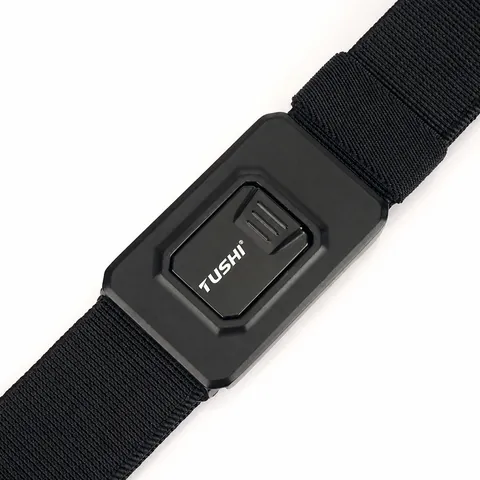 Men Tactical Nylon Belt With Quick Release Aluminum Alloy Buckle Durable Outdoor Training Military Style Workwear Waist Belt