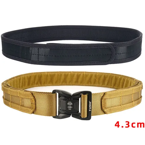 Cintura Tattica Molle Resistente Per Uomo Fibbia In Lega Di Alluminio A Sgancio Rapido Cintura Da Combattimento In Nylon