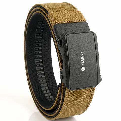 Cinturón Táctico para Hombre Cinturón de Cincha de Nailon 1100D de Doble Capa Con Hebilla Automática de Aleación de Zinc Cinturón Casual al Aire Libre Militar Ajustable