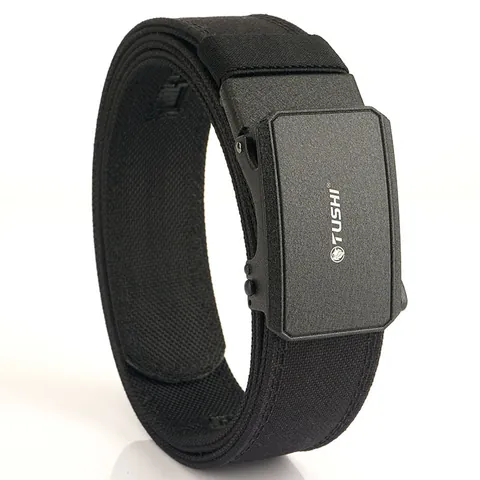 Cinturón Táctico para Hombre Cinturón de Cincha de Nailon 1100D de Doble Capa Con Hebilla Automática de Aleación de Zinc Cinturón Casual al Aire Libre Militar Ajustable