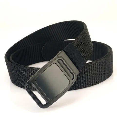 Cintura Tattica da Uomo in Nylon Con Fibbia Automatica in Lega di Zinco Cintura Intrecciata Regolabile per Jeans Casual Outdoor