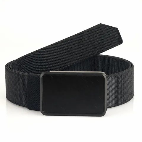 Men Tactical Belt Durable Nylon Webbing Outdoor Waist Belt With Aluminum Alloy Quick Release Buckle Adjustable Work Belt