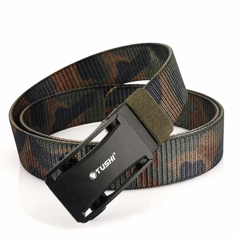 Cintura Tattica da Uomo in Nylon Militare per Esterni Cintura in Fettuccia Casual Fibbia Automatica in Lega di Zinco Regolabile Accessori Moda