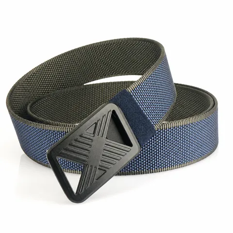 Men's Tactical Nylon Woven Belt With Zinc Alloy Automatic Buckle Quick Release Outdoor Casual Adjustable Waist Strap