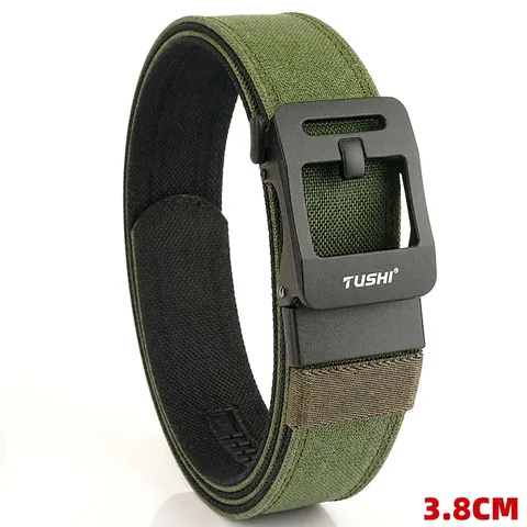 Cintura Tattica da Uomo in Nylon ad Alta Resistenza Con Fibbia Automatica in Lega di Zinco Cintura Regolabile Stile Militare