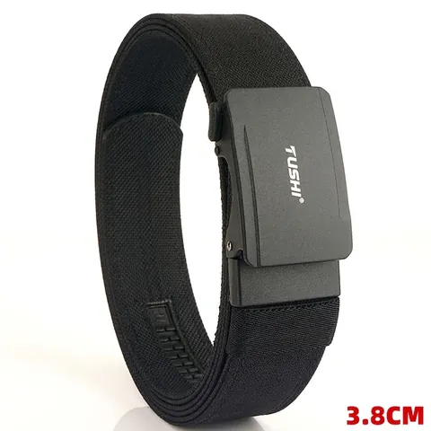 Herren Taktik Gürtel Nylon Automatik Legierung Schnalle Doppelschicht Robust Outdoor Casual Mode Verstellbar Hüftgürtel