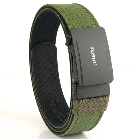Herren Taktik Gürtel Nylon Automatik Legierung Schnalle Doppelschicht Robust Outdoor Casual Mode Verstellbar Hüftgürtel
