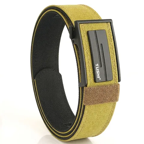 Cintura Tattica in Nylon a Doppio Strato Con Fibbia Automatica in Lega di Zinco Outdoor Casual Traspirante Regolabile da Uomo