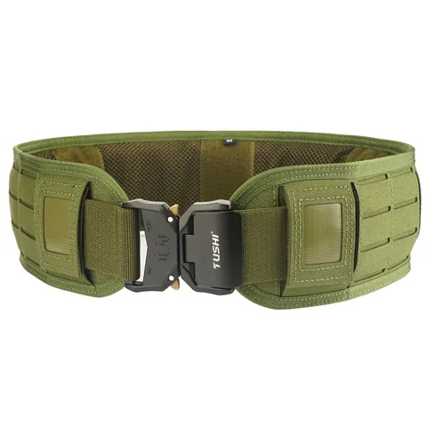Cintura Tattica Taglio Laser Sistema Molle in Nylon Supporto Vita Con Fibbia a Sgancio Rapido in Lega di Zinco per Uomo Outdoor Training Militare