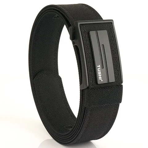 Cintura Tattica in Nylon a Doppio Strato Con Fibbia Automatica in Lega di Zinco Outdoor Casual Traspirante Regolabile da Uomo
