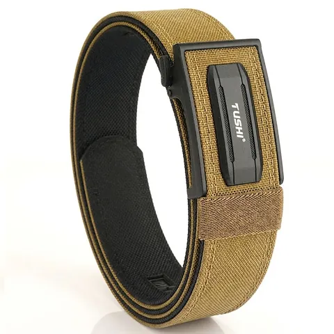 Cintura Tattica in Nylon da Uomo Con Fibbia Automatica in Lega Doppio Strato Resistente Outdoor Casual Regolabile Cintura da Lavoro