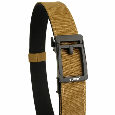 Cinturón Táctico de Nailon para Hombre Hebilla Automática Aleación Zinc Informal Aire Libre Doble Capa Ajustable Entrenamiento