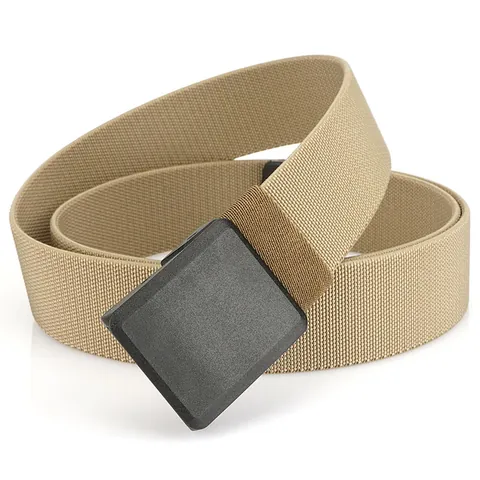 Ceinture Tactique en Nylon pour Hommes Avec Boucle en Plastique Libération Rapide Décontracté Extérieur Ajustable Tissé Militaire