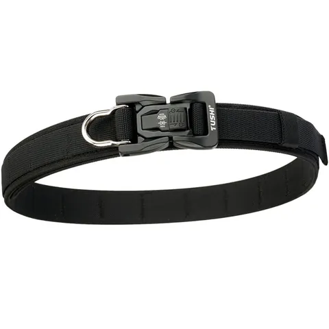 Men's Tactical Nylon Belt Heavy Duty Webbing Belt With Quick Release Zinc Alloy Buckle Metal D-Ring For Outdoor Training