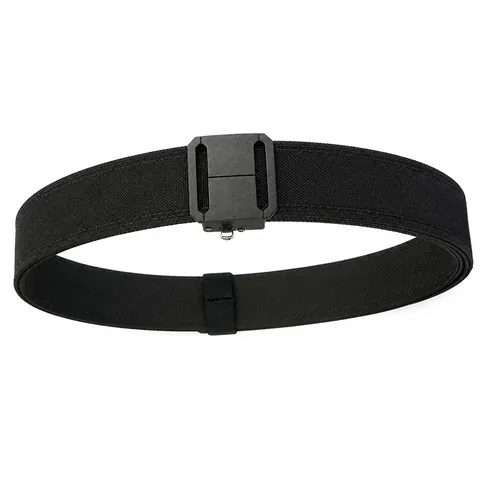 Men Tactical Nylon Belt With Zinc Alloy Automatic Buckle Thicken Quick Release Adjustable Outdoor Casual Waist Belt For Men