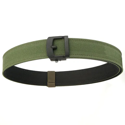 Tactical Nylon Belt For Men Heavy Duty Zinc Alloy Buckle Adjustable Breathable Webbing Waist Strap For Outdoor Hiking Camping