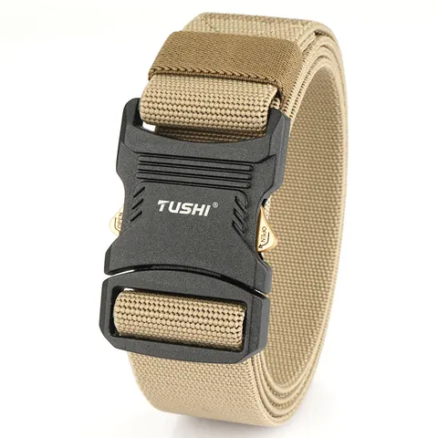 Cintura Tattica da Uomo in Nylon Con Fibbia a Sgancio Rapido in Lega di Alluminio Stile Militare All'aperto Regolabile Cinturino in Vita