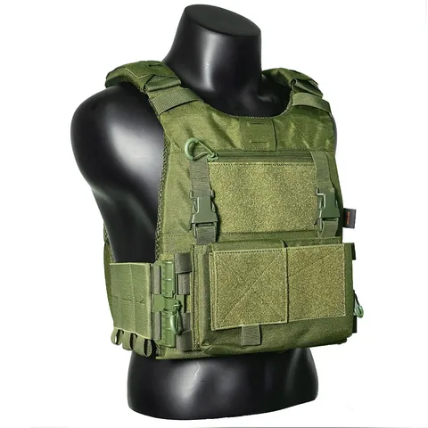 Professional Tactical Vest 500D Nylon MOLLE System Quick Release Waterproof Abrasion Resistant Adjustable Outdoor Training Hunting Military Waistcoat Men