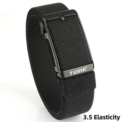 Cintura Intrecciata Elastica da Uomo Con Fibbia Automatica in Lega di Zinco Cinturino in Nylon Stretch Casual Business per Uomo Accessori