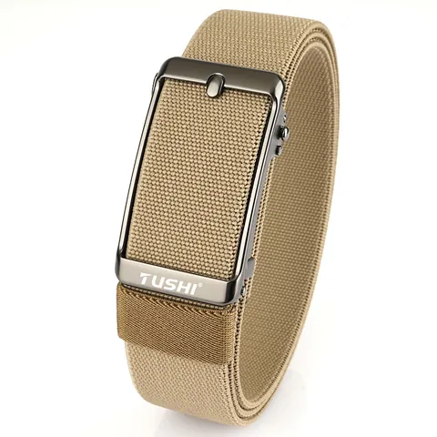 Cintura Intrecciata Elastica da Uomo Con Fibbia Automatica in Lega di Zinco Cinturino in Nylon Stretch Casual Business per Uomo Accessori