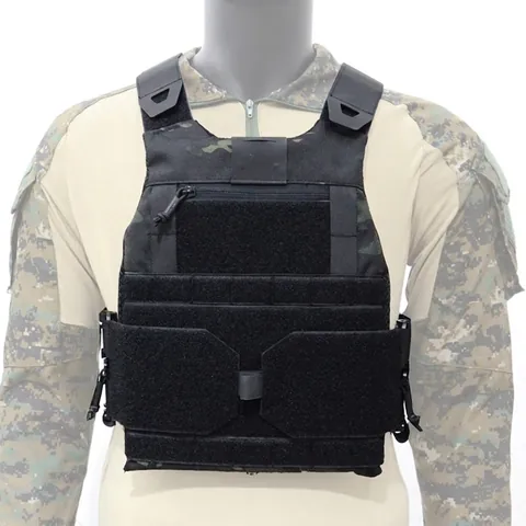 Tactisch Vest Plate Carrier MOLLE Systeem Quick Release Beschermingsvest 500D Nylon Voor Schieten Training Buitensport