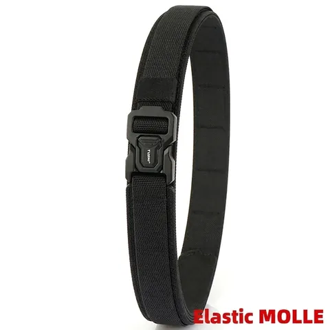 Cintura Tattica MOLLE da Uomo in Nylon Resistente Con Fibbia in Lega di Zinco a Sgancio Rapido Cintura Regolabile Outdoor
