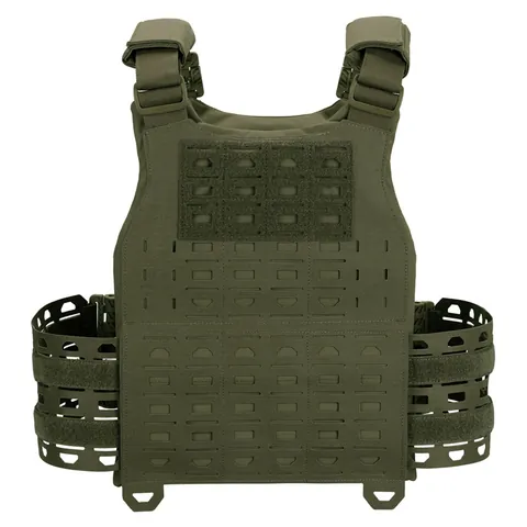Modular Tactical Vest Plate Carrier With Laser Cut MOLLE System 500D Nylon Quick Release Vest For Outdoor Shooting Training