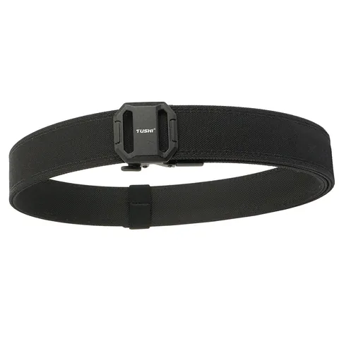 Cintura Tattica da Uomo in Nylon Con Fibbia Automatica in Lega di Zinco Doppio Strato Indurito Outdoor Casual Regolabile