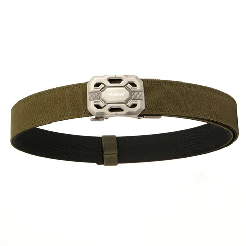 Men Tactical Belt Heavy Duty Nylon Waistband With Automatic Zinc Alloy Buckle Adjustable Outdoor Casual Military Style Strap
