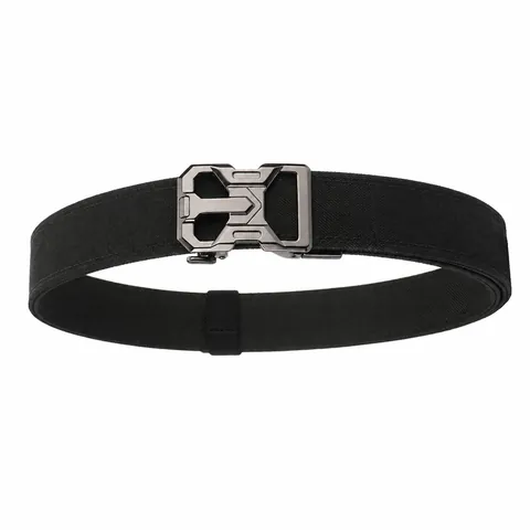 Heavy Duty Nylon Tactical Belt With Zinc Alloy Automatic Buckle Outdoor Military Style Casual Waistband For Men
