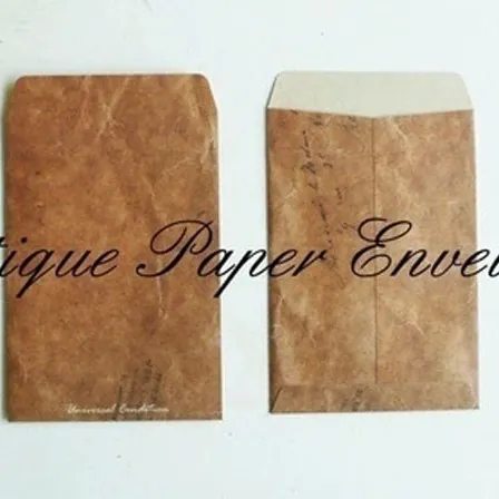 Vintage Distressed Kraft Paper Envelopes Retro Postal Postmark Stationery Bags For Postcard Storage Gift Mailing Bag