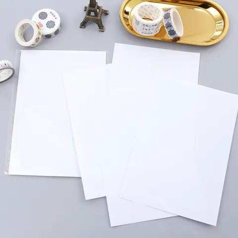 Carta Distaccante Bianca Vuota per Adesivi per Nastri Washi Formato Standard Monofacciale Fai-da-te Scrapbooking Accessori