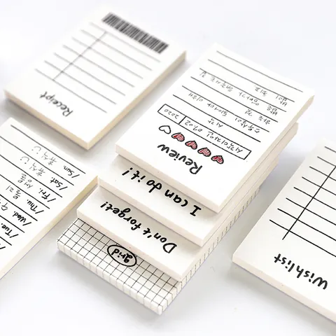 Blocco Note Portatile in Carta Minimalista Agenda Settimanale Giornaliera Per Studio Scolastico Ufficio Cancelleria Ricevuta Wishlist Note