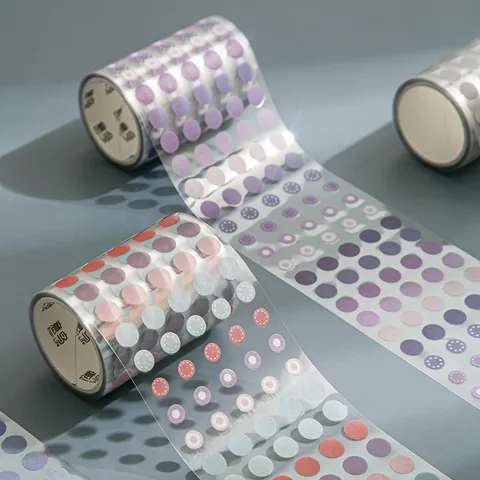Ins Stil PET Washi Tape Transparent Polka Dot Tagebuch Dekorative Tape Süße Schreibwaren Scrapbooking Zubehör