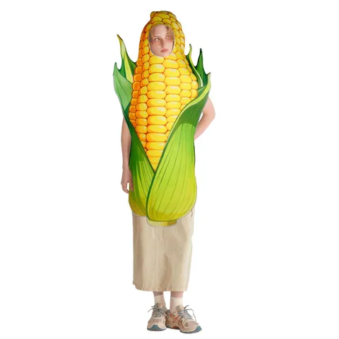 Costume De Cosplay Maïs Amusant Combinaison De Légumes Pour Halloween Fête Spectacle Adulte Enfants Costume De Légumes Humoristique