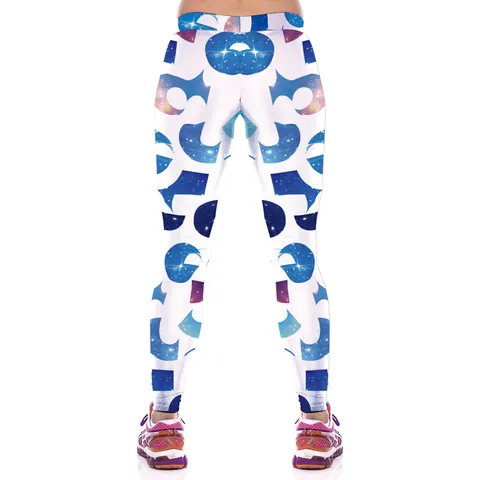Women's High Waist Yoga Pants Digital Printed Leggings Slim Fit Quick Dry Elastic Tummy Control Fitness Running Gym Workout Sports Tights
