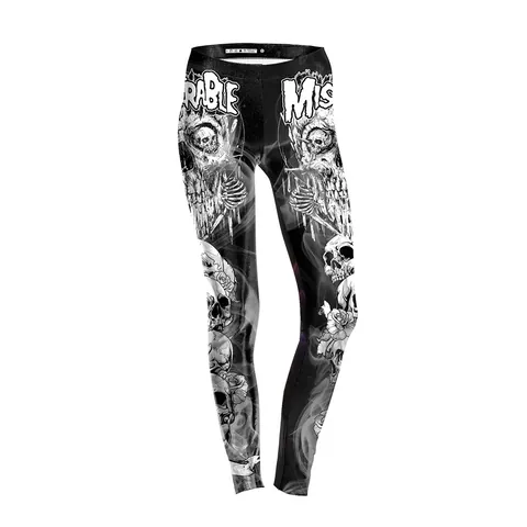 Women's High Waisted Leggings 3D Digital Printed Polyester Spandex Pants For Yoga Sport Party Novelty Beef Skull Clover Forest Camo