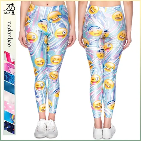 Damen High Waist Digital 3D Bedruckte Leggings Elastisch Polyester Spandex Yoga Workout Tights Fitness Sportbekleidung Schlankheits Hose