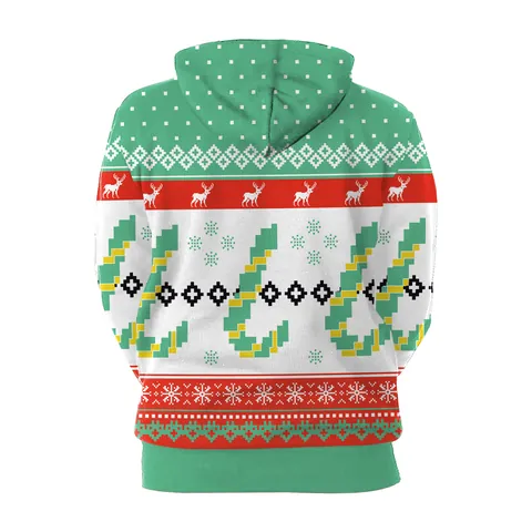 Women Merry Christmas Hoodie 3D Digital Print Polyester Spandex Blend Long Sleeve Pullover Sweatshirt Festive Party Outfits