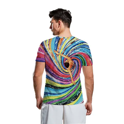 Dames Casual 3D Grafische Print T-Shirt Ronde Hals Korte Mouw Tee Shirt Abstracte Kunst Herten Jacht Ontwerp Ademend Zomer Top