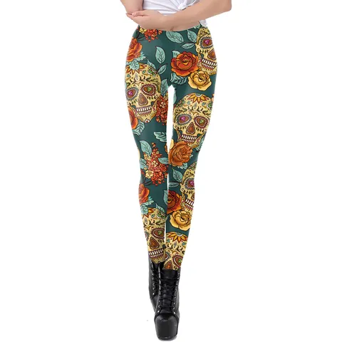 Leggings pour Femmes Impression Numérique 3D Taille Haute Pantalons de Yoga Costume de Cosplay Halloween Pantalon de Combat