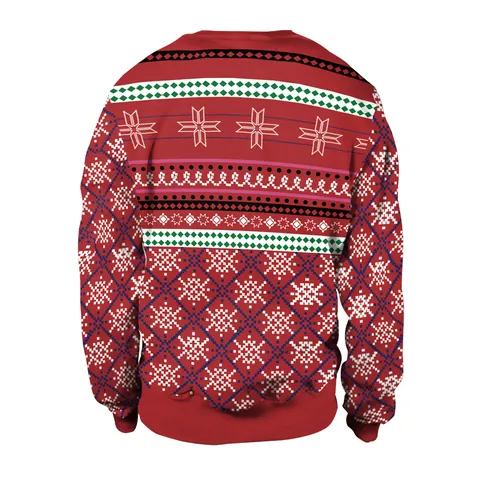 Kerst Bedrukt Sweatshirt met Lange Mouwen voor Dames Heren Koppel Pullover Feest Casual Top Polyester Elastaan